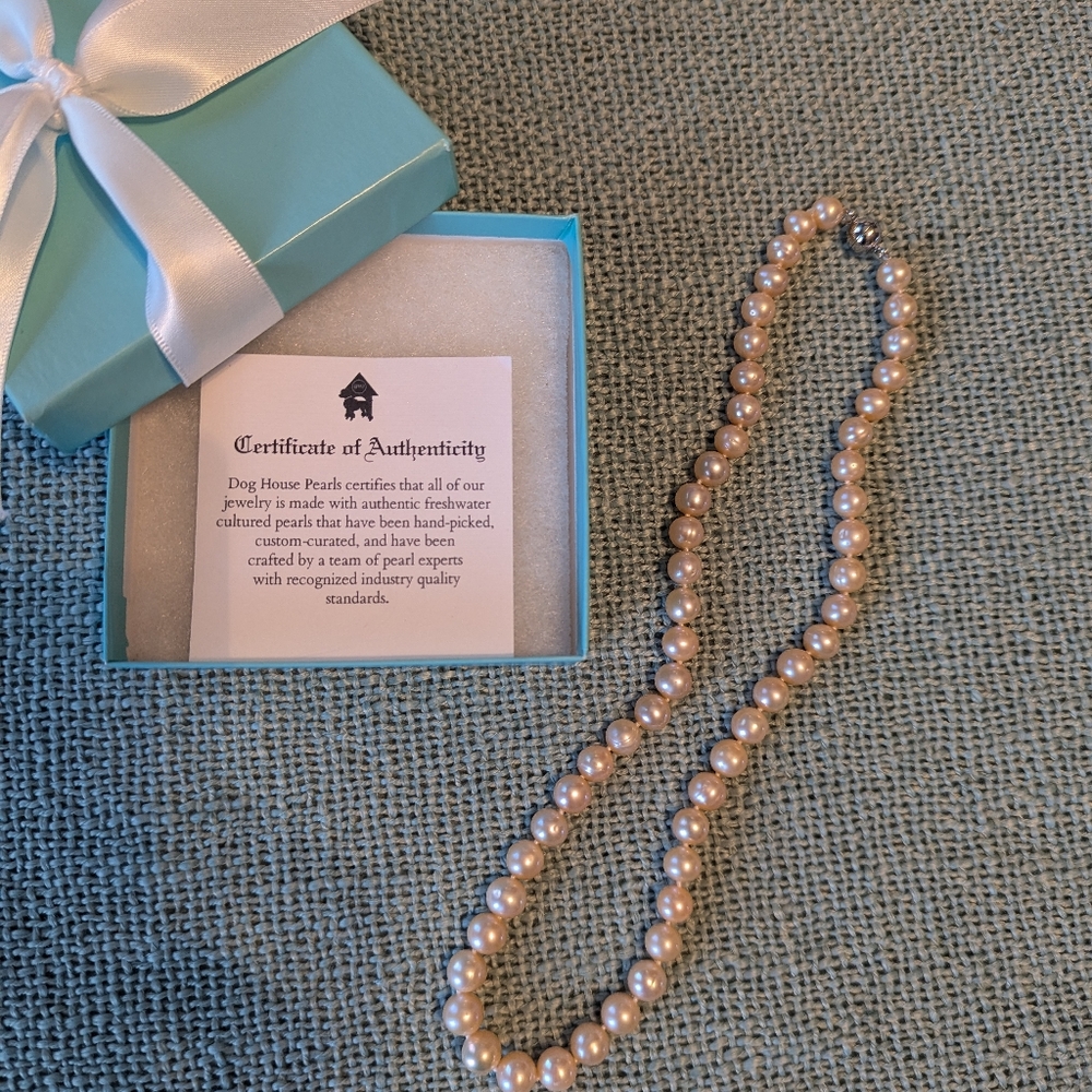 DH Pearls A+ signature freshwater pearl strand necklace - Picture 3 of 5